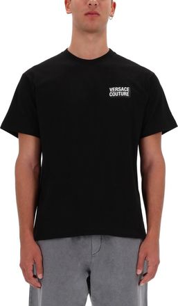 Versace Jeans Couture Black Logo Crew Neck T-Shirt