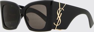 Saint Laurent Occhiali da sole cat-eye in acetato con monogramma YSL