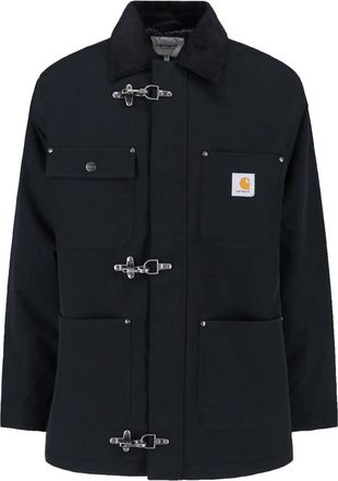 Carhartt Work in Progress Black Adair Nylon Canvas Casual Jacket