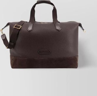 Tom Ford leather and suede travel bag