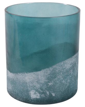 Sagebrook Home 7X6in Frosted Bottom Hurricane