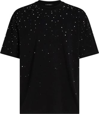Karl Lagerfeld T-shirt con strass - Nero
