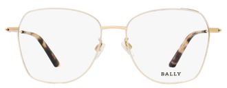Bally BY5036H Metal Butterfly Frame Eyeglasses - Gold