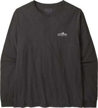 Patagonia L/S Fitz Roy Foothills T-Shirt Longsleeve f&uuml;r Herren | grau/schwarz