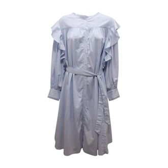 Emma & Gaia Kleedjes, Dames, Blauw, S, Abito Chemisier Wo Jurk