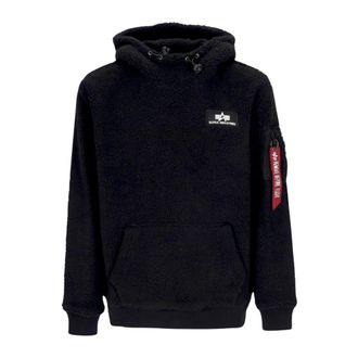 Alpha Industries Sherpa Hoodie Zwart - Heren - Hoodies - Zwart - S - Polyester - Hoodies & sweatvesten