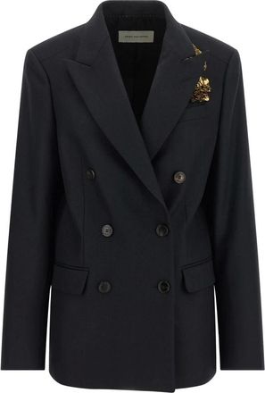 Dries Van Noten Jassen, Dames, Blauw, S, Wol, Barrysta Blazer