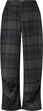 Lollys Laundry Pantaloni a gamba larga - - Trousers - Donna - Grigio - L