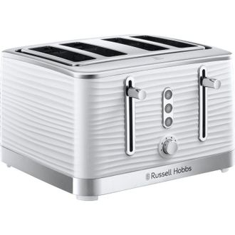 Russell Hobbs 4 Slice Inspire Toaster White - Russell Hobbs