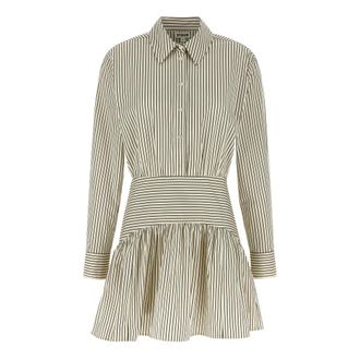 Staud Staud, Kleedjes, Dames, Wit, 2Xs, Katoen, Rocco Mini Dress