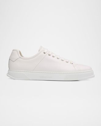 Ferragamo Men & apos;s Clayton Mixed Leather Low-Top Sneakers