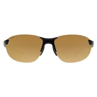 Smith Rimless Unisex Matte Black Gold Mirror Polarized & Bonus Ignitor Parallel 2 - One Size