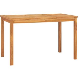 vidaXL Mesa De Comedor De Jard&iacute;n 120x70x77 Cm Madera De Teca Masiva