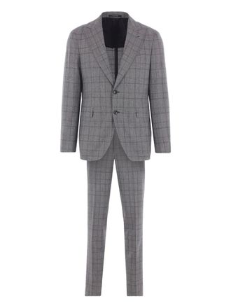 Tagliatore Geruit pak - Grijs