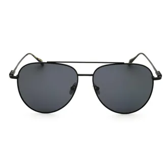 Ferragamo SF308S Aviator-Style Metal Frame Sunglasses - Black
