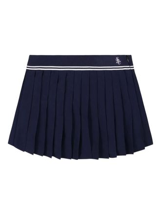 Sporty & Rich pleated mini skirt - Blu
