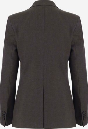 Tagliatore Womens Stretch Wool Jacket Brown