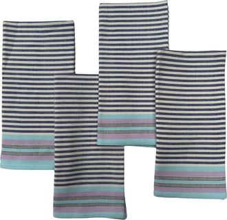 Siafu Home Handwoven Bahari Napkins - Set of 4 in Blue at Nordstrom