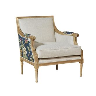 Robin des Bois Sill&oacute;n berg&egrave;re de madera maciza y tela de terciopelo de lino