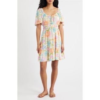 Rip Curl Catalina Island Floral Dress in Orange at Nordstrom, Size Xx-Small