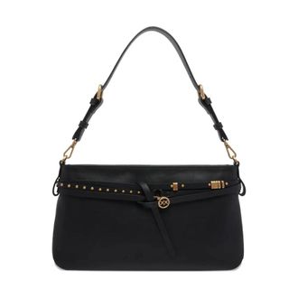Pinko Shoulder Bags, female, Black, Size: ONE SIZE Belt Bag Classic Vitello Morbi