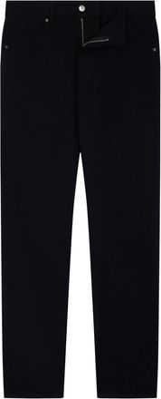 Fursac logo-embroidered jeans - Black