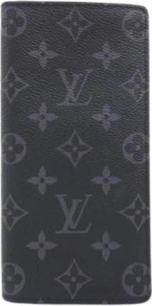 Louis Vuitton Pre-owned Long wallet (bi-fold) - Heren - Vintage Accessoires - Zwart - ONE Size - Vintage