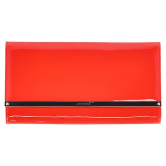 Jimmy Choo London Jimmy Choo Flap Clutch Bag in Rood Patentleer