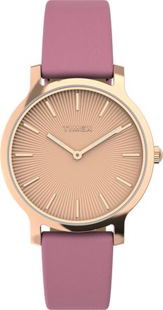 Timex Transcend Womens Pink Watch TW2V66900 Leather (archived) - One Size