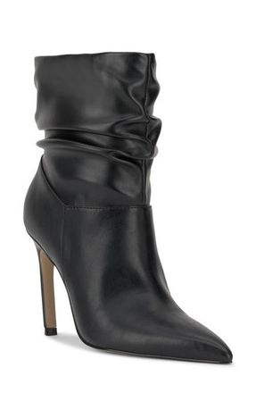 Jessica Simpson Welina Pointed Toe Bootie in Black Strnpp at Nordstrom, Size 7.5