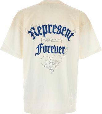 Represent Mens Duality T-Shirt White Cotton