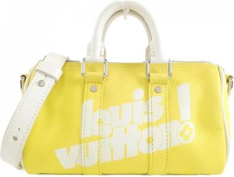 Louis Vuitton Jaune Leather Boston Bag (Pre-Owned)