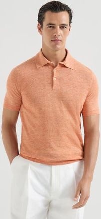 Brunello Cucinelli Polo-style sweater in Apricot at Nordstrom, Size 44 It