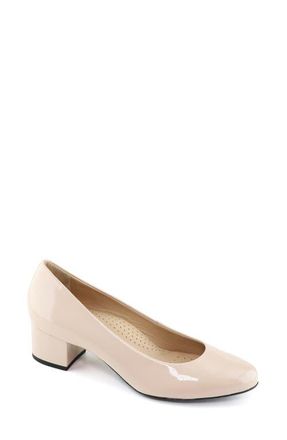 Marc Joseph New York Broad Street Patent Leather Pump in Nude Soft Patent at Nordstrom, Size 8