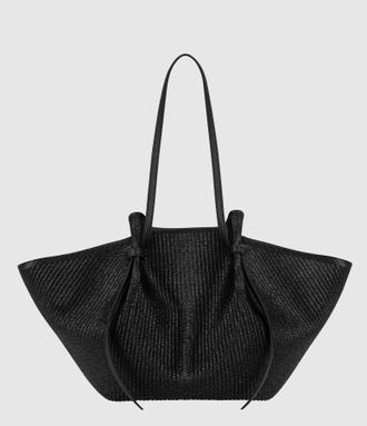Yuzefi Sac Large Mochi Raphia Black