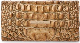 Brahmin Cordelia Croc Embossed Leather Wallet in Driftwood at Nordstrom