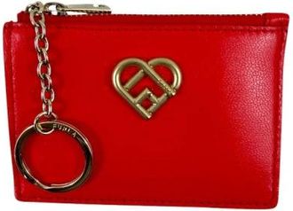 Furla My Joy Kaarthouder met Sleutelhanger - Dames - Portefeuilles - Rood - ONE Size - Leer - Accessoires