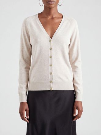 Lisa Yang Cardigan relaxed fit in puro cashmere con scollo a V