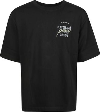 Maison Kitsun&eacute; MMII Profile Fox Boxy Cotton T-Shirt