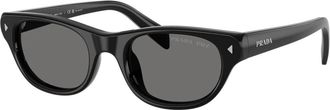 Prada PR C08S Zonnebril - unisex - Zonnebrillen - Zwart - 50 MM - Accessoires
