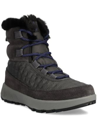 Columbia trimmed lace-up ankle boots - Grey
