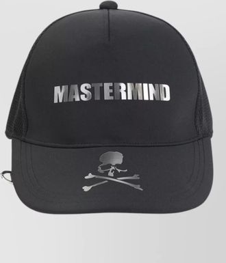 MASTERMIND WORLD holographic logo cap ring mesh detail