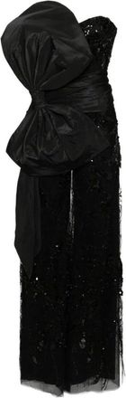 Saiid Kobeisy Embroidered Strapless Jumpsuit