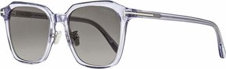 Tom Ford Sunglasses Square Full Rim, Transparent Grey Frame And Smoke Gradient Lens Ft0971-K20B