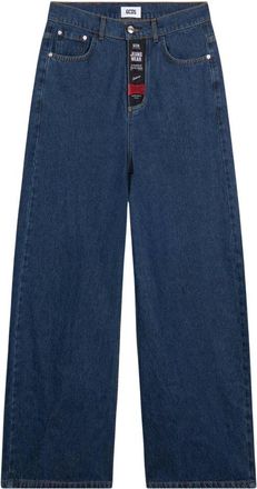 GCDS Wide Jeans - Heren - Loose Fit Jeans - Blauw - W36 - Denim - Jeans