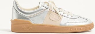 Valentino Garavani Upvillage Trainer In Laminated Calfskin With Nappa Calfskin Leather Band Wo