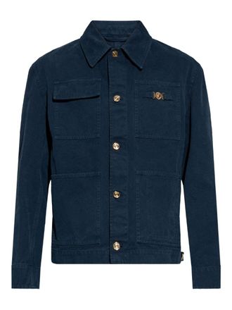 Versace Structured Silk And Nylon Jacket