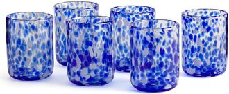 La Redoute Interieurs Set van 6 gespikkelde glazen, Dotio