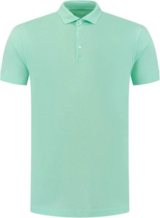 Fedeli Polo Shirt met Korte Mouwen - Heren - Polos - Groen - L - Katoen - Tops