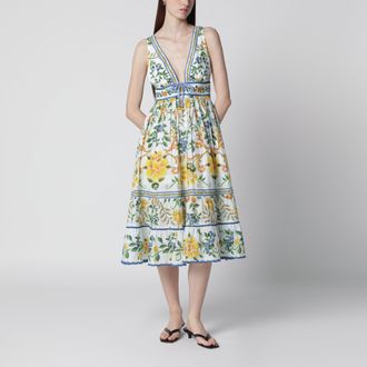Farm Rio Abito midi Emily Floral Tapestry
